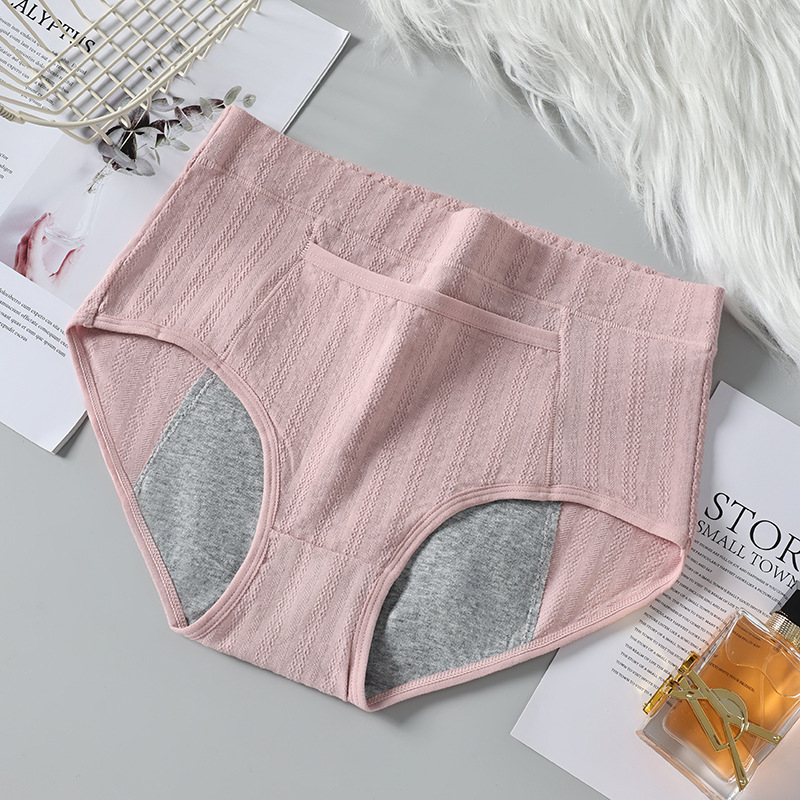 Ženské menštruačné nohavičky, vysoký pás, proti úniku, hlavný materiál 95% bavlna, podšitie 100% bavlna