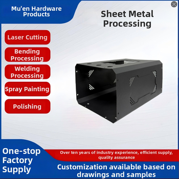 Skriňa z plechu pre priemyselné zariadenia, prispôsobiteľná výroba; materiály: nerezová oceľ, hliníková zliatina, železo, uhlíková oceľ, nerez 304, meďová platňa; hrúbka 0,5–20 mm; laserové rezanie a ohýbanie; tolerancia ±0,01–0,1 mm; povrchové úpravy: anó