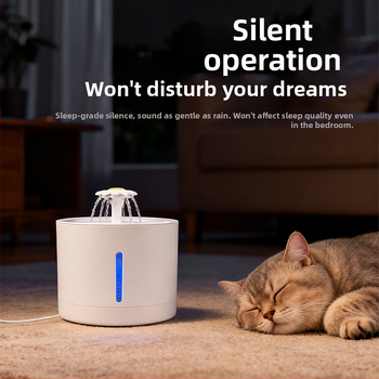 YOMI Inteligentná napájačka pre domáce zvieratá pre mačky a psy — Automatické filtrovanie a cirkulácia, Funkcia proti preschnutiu, Odnímateľný dizajn, Veľká kapacita