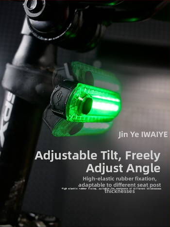 Zadné svetlo na horské kolo s nabíjateľnou funkciou, na nočné jazdy, blikajúci režim, kompatibilné s horskými, cestnými a balansnými bicyklami