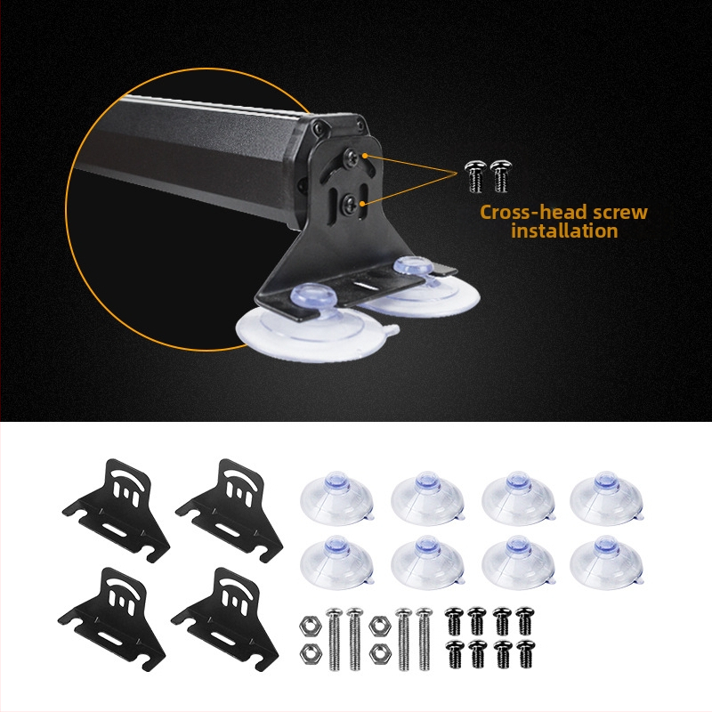 LED pásové svetlo pre vozidlá – farebne meniace varovné svetlo a stroboskop, model DGN-9*2, 72W, 9-30V, 3A, PC+LED