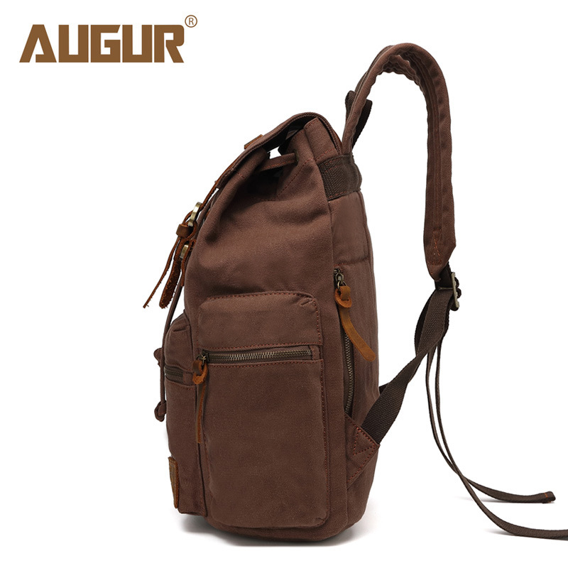 AUGUR Rucsac din Pânză pentru Bărbați, 36–55L, Compartiment pentru Laptop de 14 inch, Închidere cu Șnur, Rezistență la Stropi