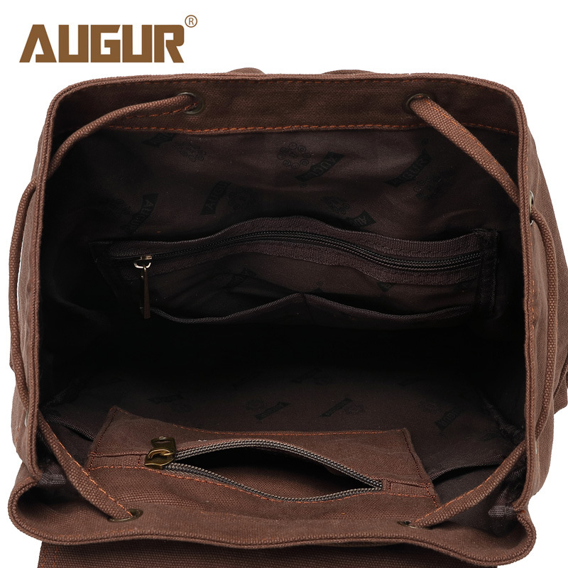 AUGUR Rucsac din Pânză pentru Bărbați, 36–55L, Compartiment pentru Laptop de 14 inch, Închidere cu Șnur, Rezistență la Stropi