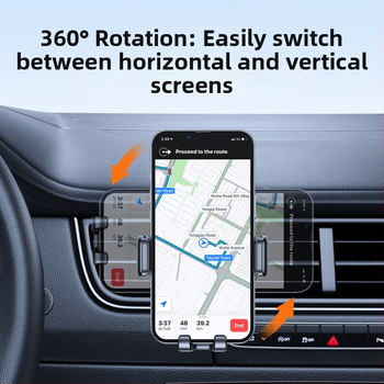 Joyroom Automašīnas tālruņa turētājs - mehānisks, pārnēsājams mini turētājs ventilācijas atverei un instrumentu panelim, ABS+PC