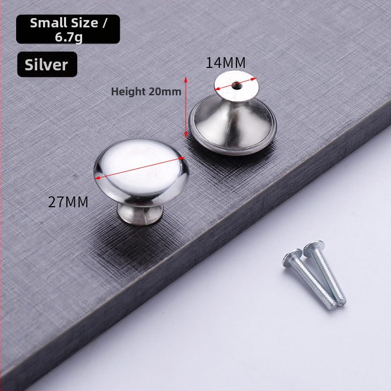 Gombová rukoväť s jedným otvorom pre zásuvky a skrinky | T-typ | nerezová oceľ | guľatý tvar | precízne liatie | moderný minimalistický štýl