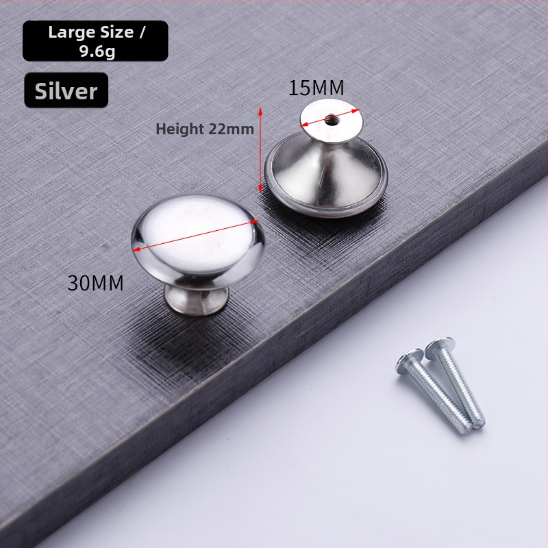 Gombová rukoväť s jedným otvorom pre zásuvky a skrinky | T-typ | nerezová oceľ | guľatý tvar | precízne liatie | moderný minimalistický štýl