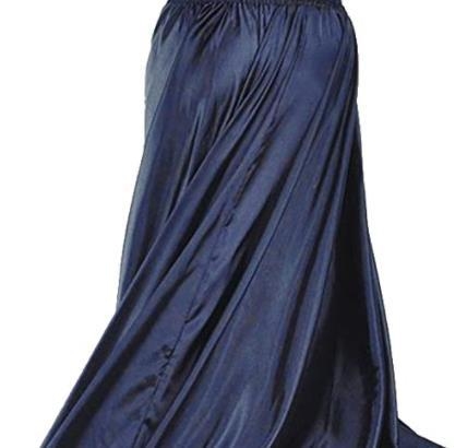 Belly dance dlhá sukňa so širokým lemom - moderný kostým na predstavenie pre ženy; satén Bamei; hlavný materiál: 99% polyester; značka Qingzi aiyi; jar 2025.