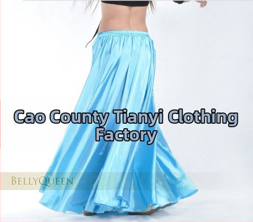 Belly dance dlhá sukňa so širokým lemom - moderný kostým na predstavenie pre ženy; satén Bamei; hlavný materiál: 99% polyester; značka Qingzi aiyi; jar 2025.