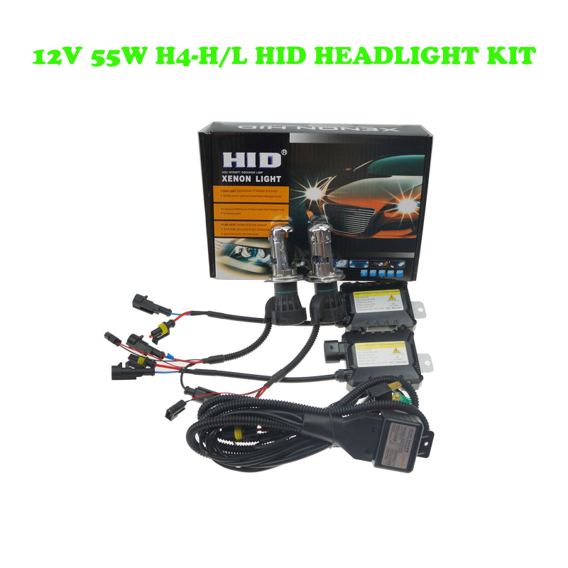 Kit balast Xenon cu bază din aluminiu pentru lampă H4 – fascicul înalt/joas, integrat D05, 55W, 12V, 2.5A, 4800LM, IP67
