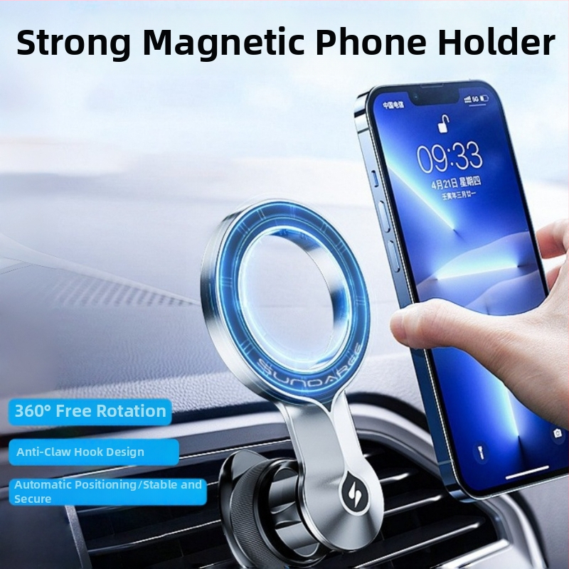 Držiak na telefón do auta s klipsom na ventilačný otvor – 360° otočný, univerzálna kompatibilita, Flying Tiger HC-01