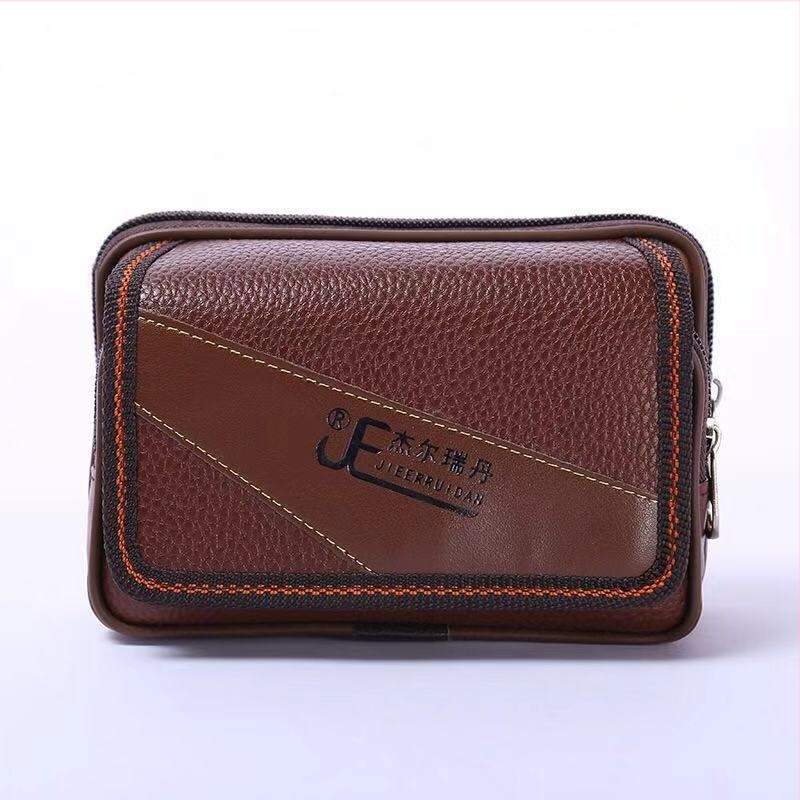 Meeste PU nahast vöötasku, veekindel, horisontaalne kujundus, linnaline minimalistlik stiil