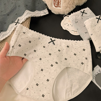 Dámske menštruačné nohavičky s ochranou proti úniku, stredný pás, 100% bavlna s antibakteriálnou úpravou, celá bavlnená podšívka