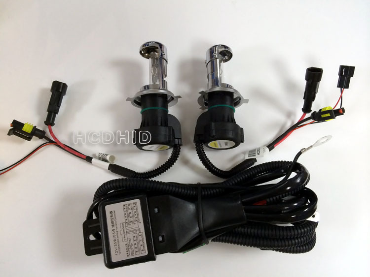 Hao Chengda Teleskopické xenónové auto svetlá H4H/L H4-3, 55W, 12V, 3,5A, vysoký/nízky lúč