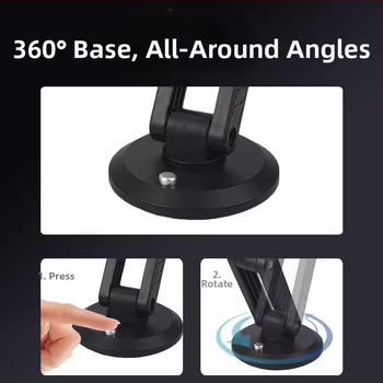 Držiak na telefón do palubnej dosky auta s magnetickým upevnením a skladacím dizajnom – univerzálny, montáž lepením