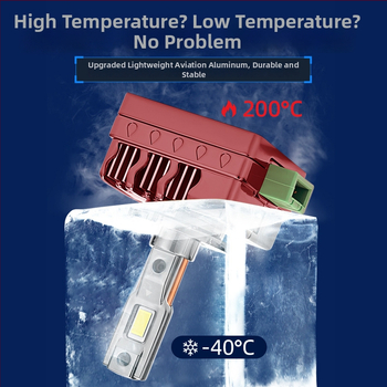LED hlavné svetlo pre automobil, kompatibilné s D1S–D8S; 35W, 12V; 6000 lm; IP68; telo z leteckého hliníka