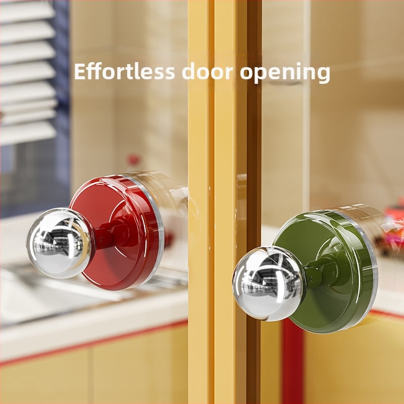 imega Y3948 Dverová rukoväť s prísavkou — bez vŕtania, PET+ABS+nerezová oceľ, povrch: vstrekované formovanie