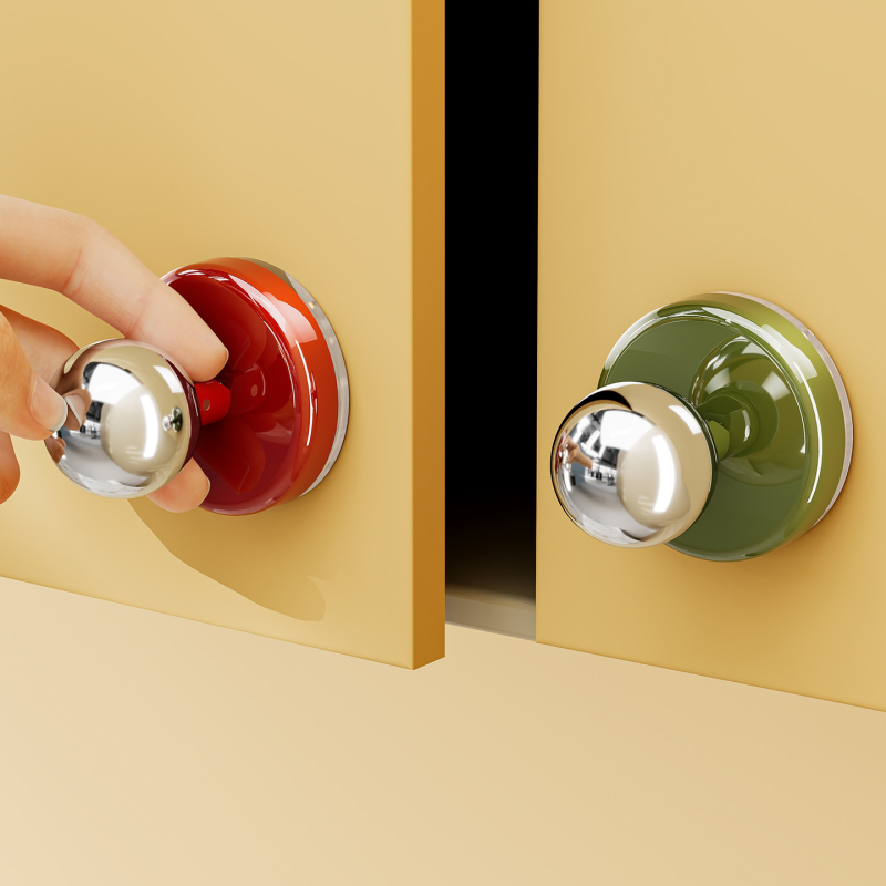 imega Y3948 Dverová rukoväť s prísavkou — bez vŕtania, PET+ABS+nerezová oceľ, povrch: vstrekované formovanie