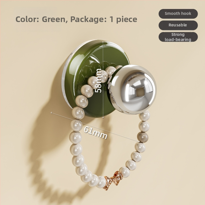 imega Y3948 Dverová rukoväť s prísavkou — bez vŕtania, PET+ABS+nerezová oceľ, povrch: vstrekované formovanie