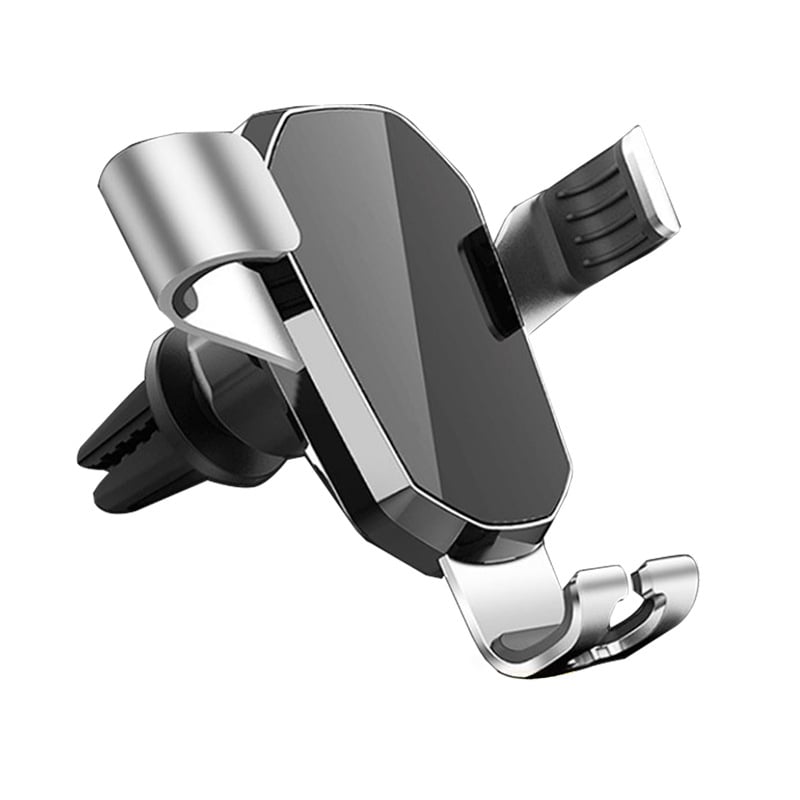 Kovový držiak na telefón do auta s gravitačným mechanizmom pre výduch vzduchu – univerzálny, model 610