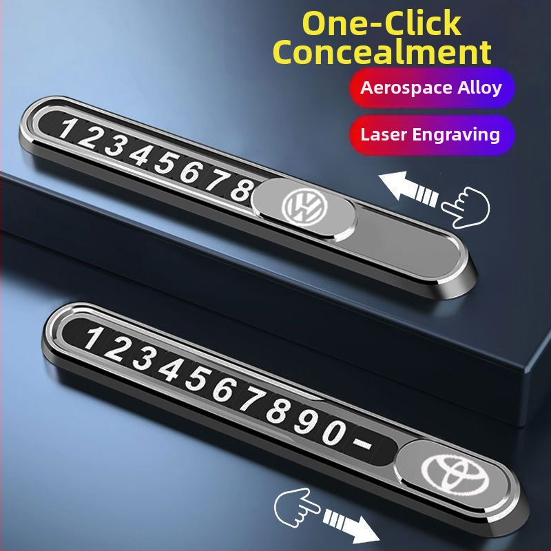 Kovová ozdoba na dočasné parkovanie auta s kontaktným číslom – štýlový doplnok do auta; Značka Ancient style; Materiál Kov; Tlač loga Áno; Typ Iný