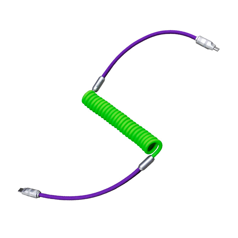 TITA USB-C automobilių duomenų kabelis, ištraukiamas, pintas, 60W PD