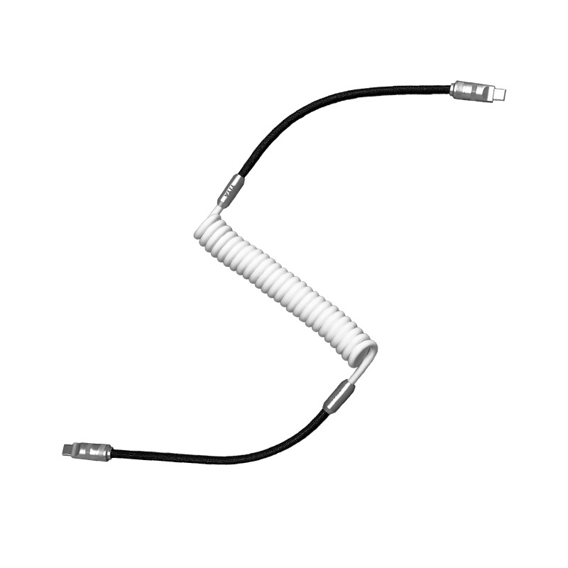 TITA USB-C automobilių duomenų kabelis, ištraukiamas, pintas, 60W PD