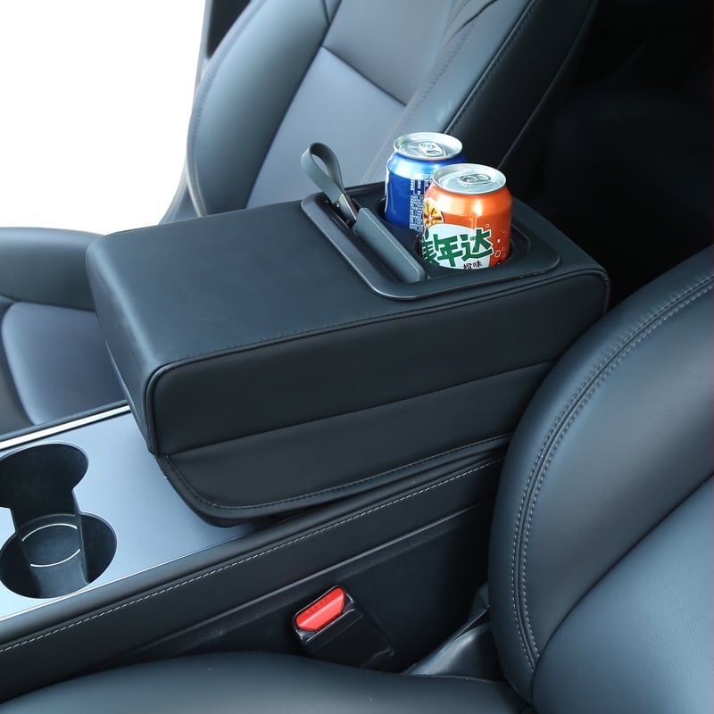 Käetoe kasti kate Tesla Model 3/Y, nahk, kruusihoidja, mudel te3520, paigaldustugi