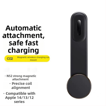 Držiak na telefón do auta s skladacím dizajnom a diskovým magnetickým vákuovým držiakom na palubnú dosku (lepené uchytenie; univerzálne; palubná doska kompatibilná; výkon: 0W; nie je nabíjateľný)