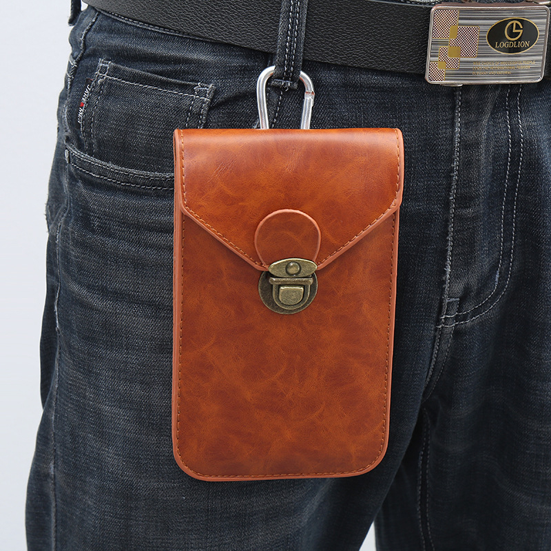 Meeste vöö koti telefoni jaoks, vertikaalne (PU nahk; veekindel; stiil: äri reisimine; sugu: mees; kategooria: vöö kott)