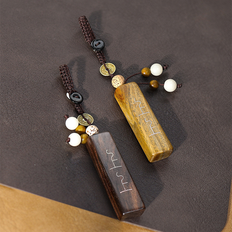 LH drevený kľúčenok na auto, čínskeho štýlu, vhodný ako darček, vhodný pre iné príležitosti