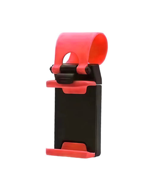 Държач за телефон за кормилото на колата — минималистичен стил; пластмасов материал; персонализиране: Да