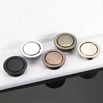 Skrytá rukoväť pre skriňu a zásuvku, okrúhly tatami štýl, Sowegu 6880, moderný minimalistický štýl, zliatina katalpa