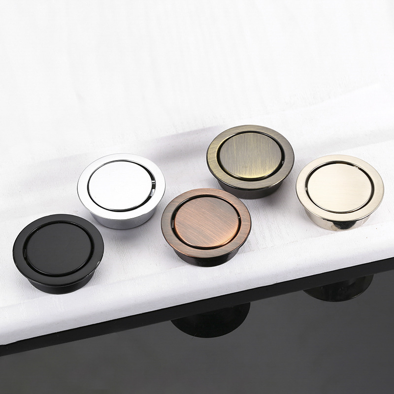 Skrytá rukoväť pre skriňu a zásuvku, okrúhly tatami štýl, Sowegu 6880, moderný minimalistický štýl, zliatina katalpa