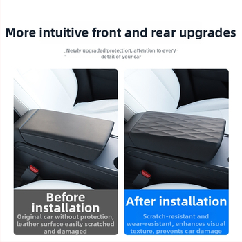 Tesla Model 3/Y centrālās konsoles roktura vāciņš – plastmasas aizsargājošs iekšējais aksesuārs, preces kods Al1024466882