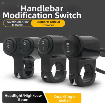 Mojielong vypínač riadidiel pre elektrické vozidlá z hliníkovej zliatiny – dvojité LED svetlá a kombinovaný hlavný svetelný systém