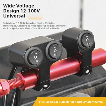 Mojielong vypínač riadidiel pre elektrické vozidlá z hliníkovej zliatiny – dvojité LED svetlá a kombinovaný hlavný svetelný systém