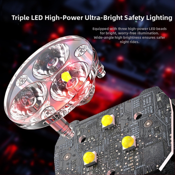 CYCLE ZONE Predné svetlo na bicykel – silné svetlo, vodotesné, na nočné jazdy