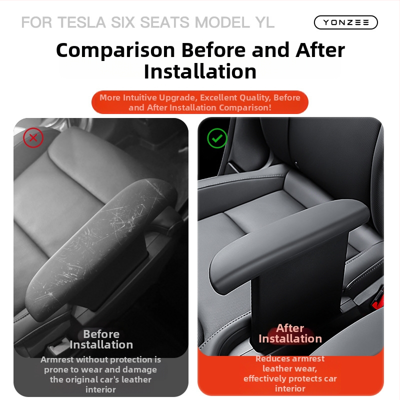 Tesla Six-Seater Model YL rokas balsta pārklājums uz sēdekļa, pielāgojams, zīmols YZ