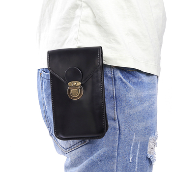 Pánska pásová taška z PU kože - vodotesná, vhodná na služobné cesty, podšívka polyester