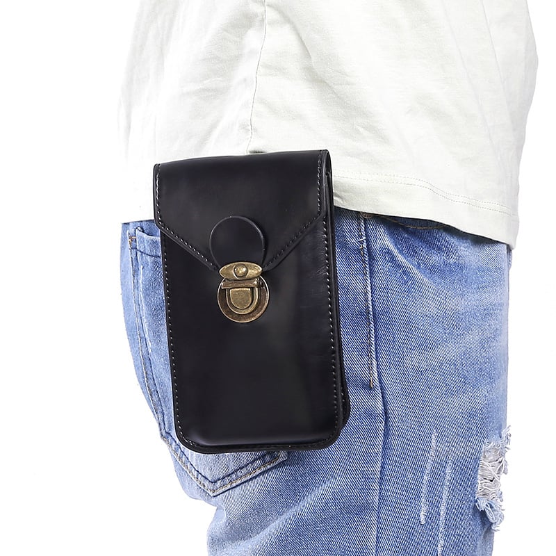 Pánska pásová taška z PU kože - vodotesná, vhodná na služobné cesty, podšívka polyester