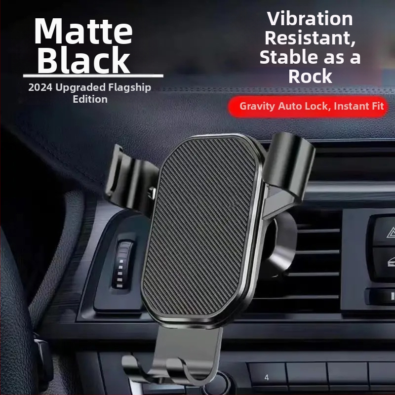 Držiak na telefón do auta s montážou na výduch vzduchu, gravitačný senzor, trojuholníkový zrkadlový dizajn, snap-on inštalácia