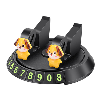 Semida Sheng Univerzálny držiak na parkovací znak na palubnej doske – dvojfunkčný dizajn s telefónnym číslom, lepiace uchytenie