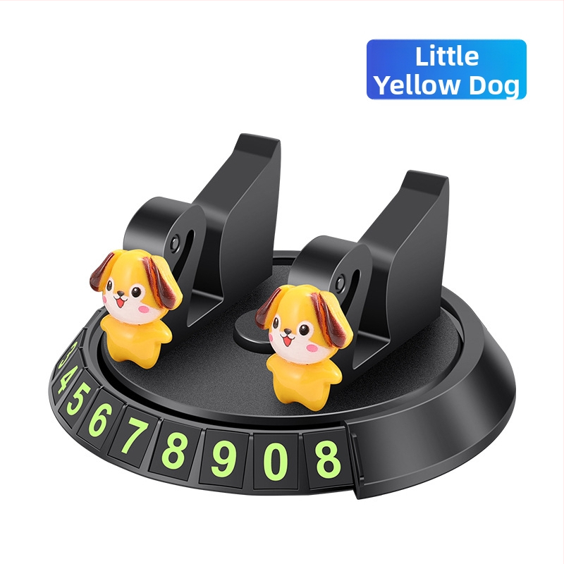 Semida Sheng Univerzálny držiak na parkovací znak na palubnej doske – dvojfunkčný dizajn s telefónnym číslom, lepiace uchytenie