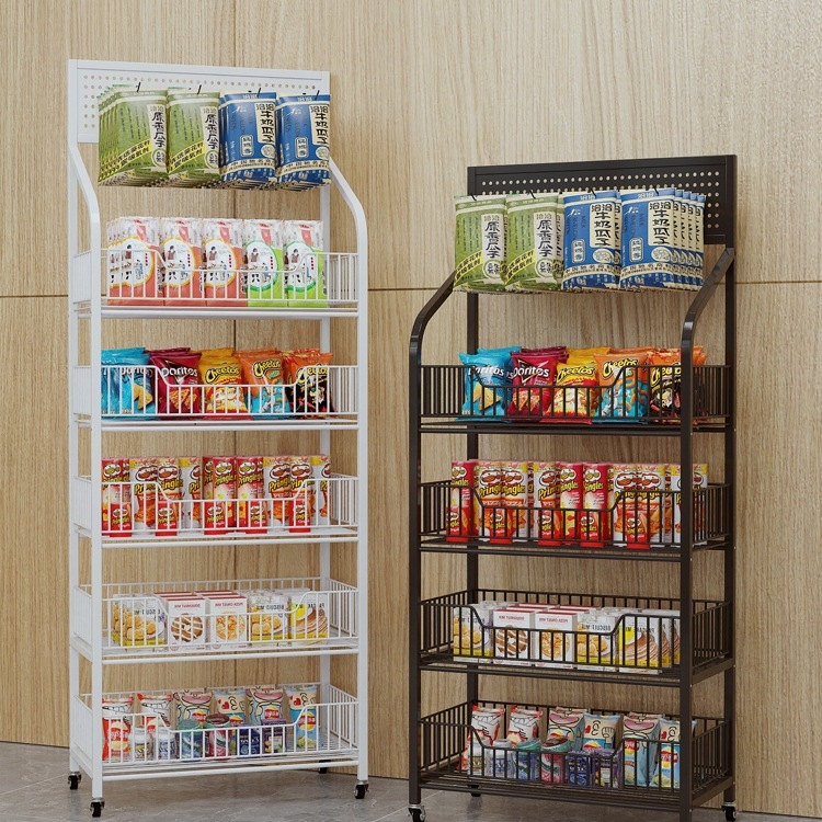 Kovový vystavovací stojan pre supermarket a lekáreň – vystavovanie potravín, nápojov a snackov; Model FS75846542992122, Kategória: Iné, Štýl: Iné, Značka: Iné