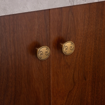 Rukoväť na nábytok pre skriňu — zliatina zinku, elektrogalvanizácia, model s jednou dierou, nový čínsky štýl, vhodné pre skrine, skrinky, dvere a zásuvky