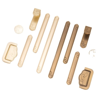 Rukoväť na nábytok pre skriňu — zliatina zinku, elektrogalvanizácia, model s jednou dierou, nový čínsky štýl, vhodné pre skrine, skrinky, dvere a zásuvky