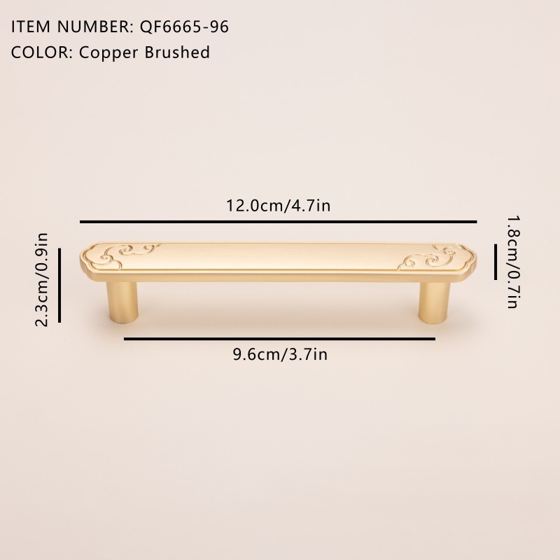 Rukoväť na nábytok pre skriňu — zliatina zinku, elektrogalvanizácia, model s jednou dierou, nový čínsky štýl, vhodné pre skrine, skrinky, dvere a zásuvky