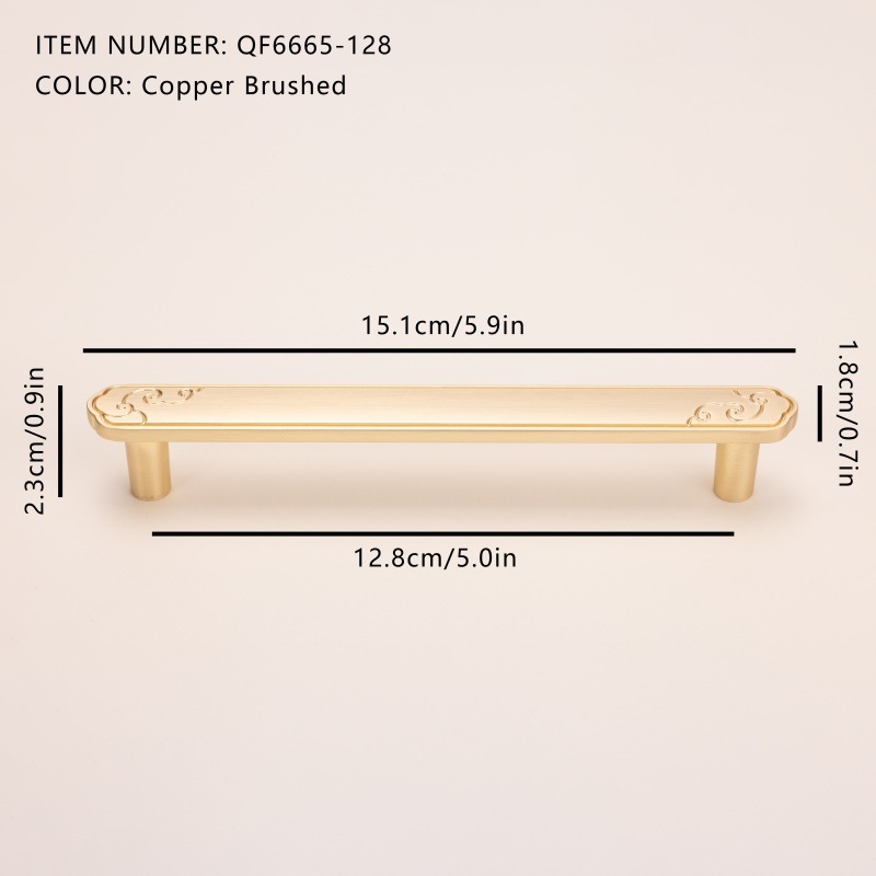 Rukoväť na nábytok pre skriňu — zliatina zinku, elektrogalvanizácia, model s jednou dierou, nový čínsky štýl, vhodné pre skrine, skrinky, dvere a zásuvky