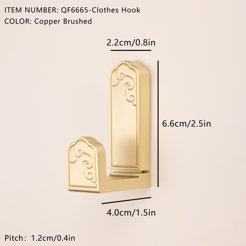 Rukoväť na nábytok pre skriňu — zliatina zinku, elektrogalvanizácia, model s jednou dierou, nový čínsky štýl, vhodné pre skrine, skrinky, dvere a zásuvky