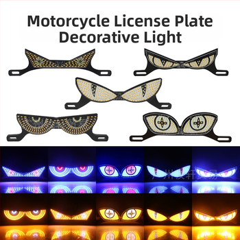 LED svetlo na poznávaciu značku motorky, akrylové telo, 12V, model motor273, univerzálna kompatibilita